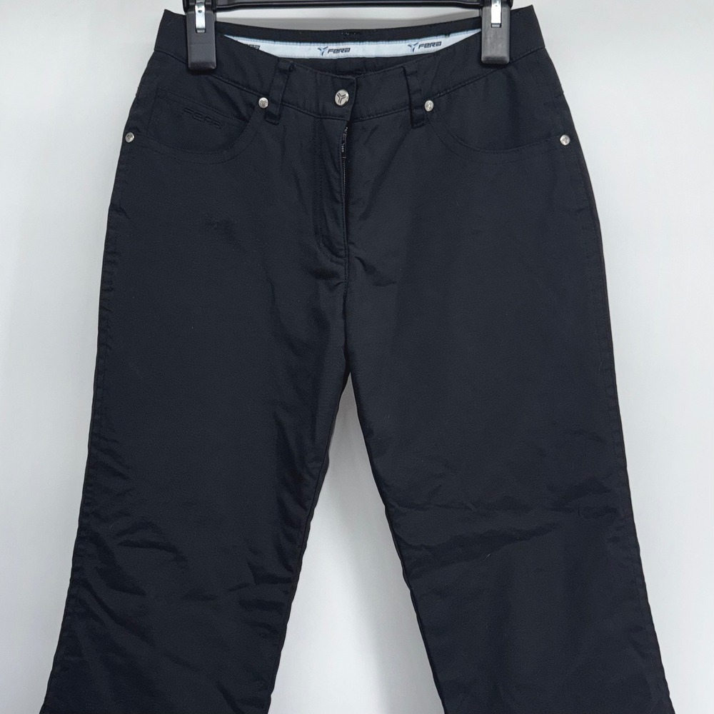 Fera Womens Black Insulated Ski Snow Pants Five Pocket Style Size‎ 6